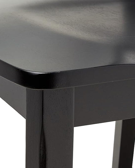 Homestyles Blair Dining Chair Pair, 18-4/5" W, 22-1/4" D, 38-3/8" H, Black - LeafyLoom