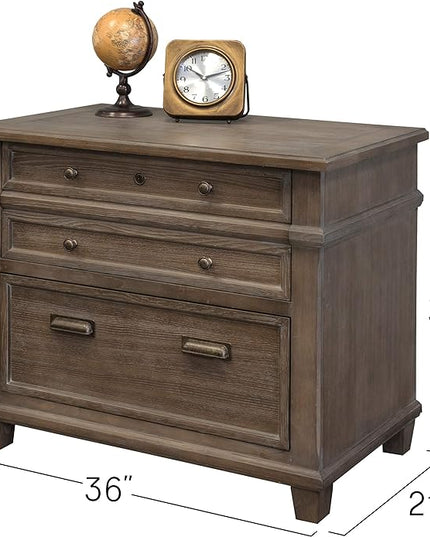Martin Furniture Lateral File, Weathered Dove - LeafyLoom