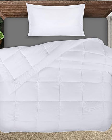 Utopia Bedding Twin Comforter Set Kids with 1 Pillow Sham, Bedding Comforter Sets, Down Alternative White Comforter, Soft and Comfortable, Machine Washable - LeafyLoom
