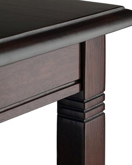 Winsome Nolan 18.03-inch x 37-inch x 21.02-inch Composite Wood Coffee Table, Cappuccino (40237) - LeafyLoom