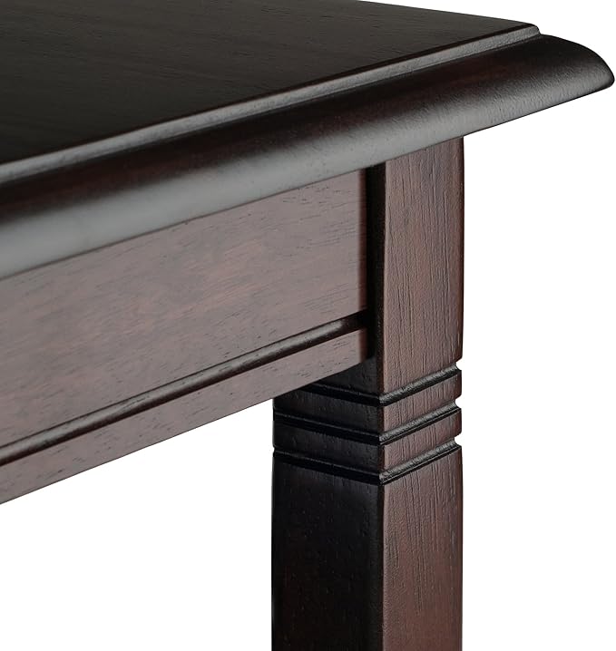Winsome Nolan 18.03-inch x 37-inch x 21.02-inch Composite Wood Coffee Table, Cappuccino (40237) - LeafyLoom
