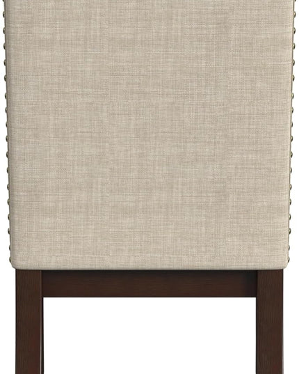 HomePop Classic Parsons Dining Chairs, Beige Woven - LeafyLoom