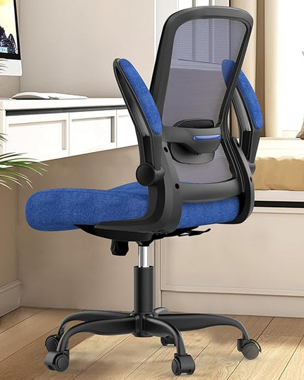 Office Chair, Ergonomic Desk Chair with Adjustable Lumbar Support, High Back Mesh Computer Chair with Flip-up Armrests-BIFMA Passed Task Chairs, Executive Chair for Home Office - LeafyLoom
