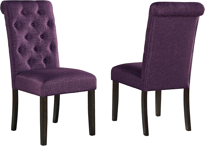 NicBex Haerin-SD-00147-LWJ Dining Chairs, 21"x18"x39.2", Purple - LeafyLoom