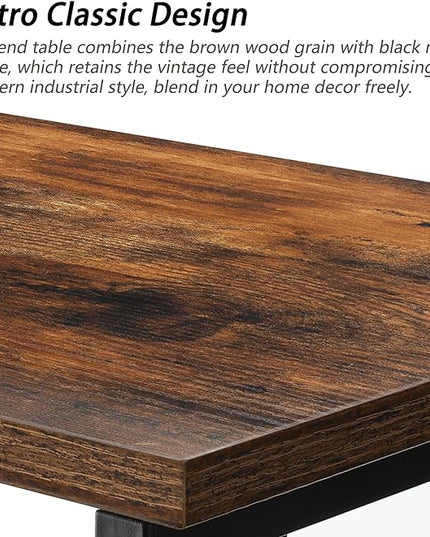 Nightstand with Fabric Drawers, High Load Capacity Small Dresser with Storage Drawers, Side Table with Open Wood Shelf for Bedroom, Bedside Table/Night Stand/End Table for Living Room, Dorm, Brown - LeafyLoom
