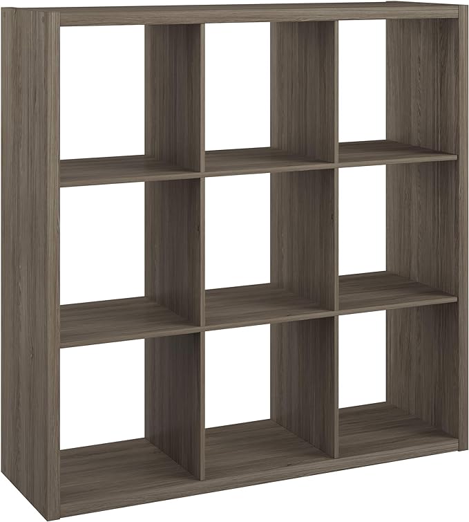 ClosetMaid 9 Cube Open Back Storage, Graphite Gray - LeafyLoom