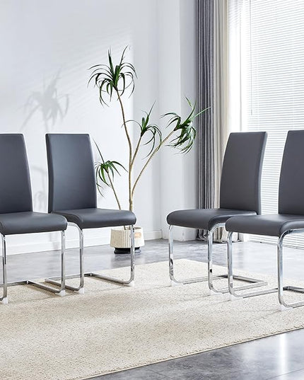 NicBex Haerin-SD-00309-LWJ Dining Chairs, 16.5"x16.5"x39", Gray - LeafyLoom