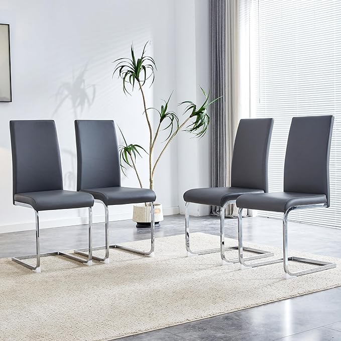 NicBex Haerin-SD-00309-LWJ Dining Chairs, 16.5"x16.5"x39", Gray - LeafyLoom