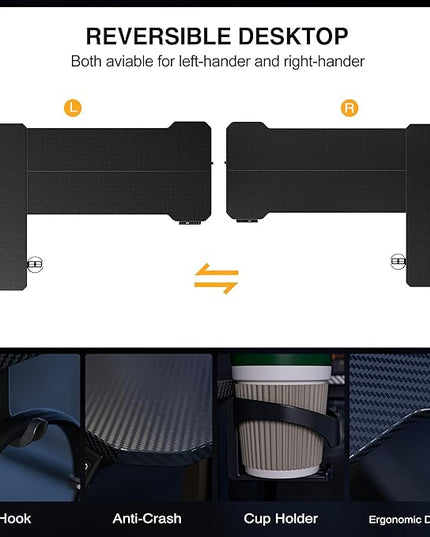 59" Reversiable L-Shaped Electric Standing Desk Adjustable Height Gaming Stand Up Corner Desk Sit Stand Home Office Computer Desk with Splice Board,Black Carbon Top - LeafyLoom