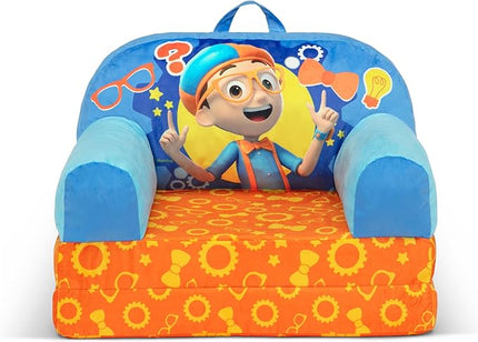 Delta Children Cozee Buddy Flip-Out Kids Chair, Blippi - LeafyLoom