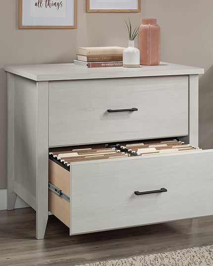 Sauder Summit Station 2-Drawer Lateral File Cabinet, L: 33.86" x W: 20.87" x H: 29.02", Glacier Oak - LeafyLoom