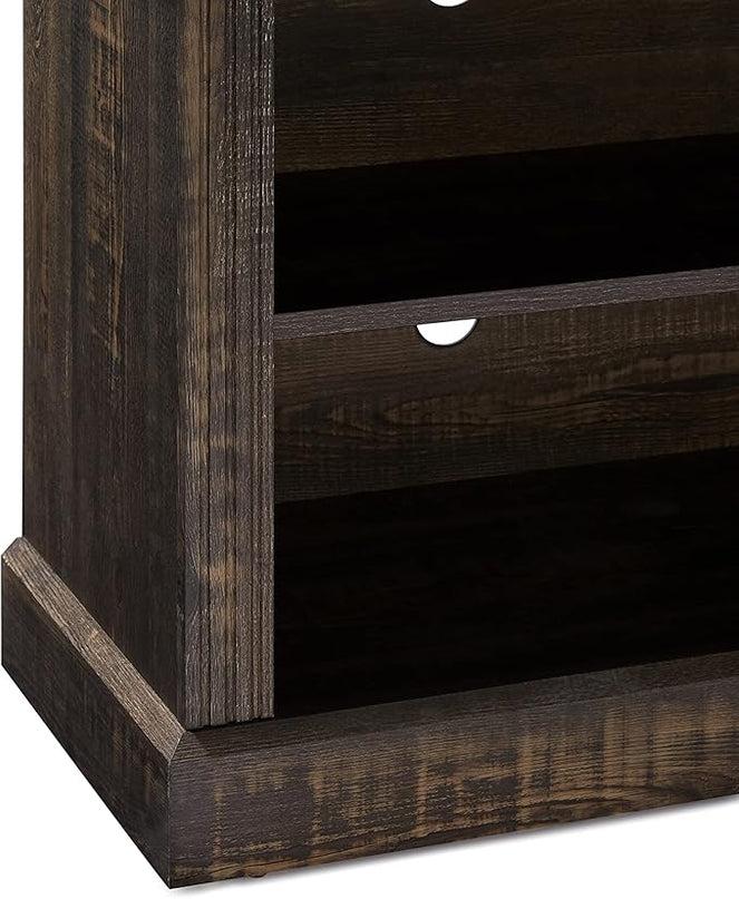 Rockpoint 70inch Classical TV Stand Storage Media Console Entertainment Center for TVs up to 80,Rustic Brown - LeafyLoom