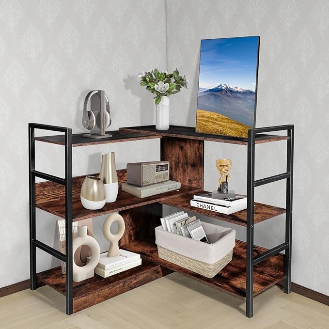 Deformable TV Stand, Entertainment Center with Storage, Open Shelves Modern Television Stands for 55 Inch TV, Wood TV Console Entryway Table Media Console Cabinet for Bedroom Living Room - LeafyLoom