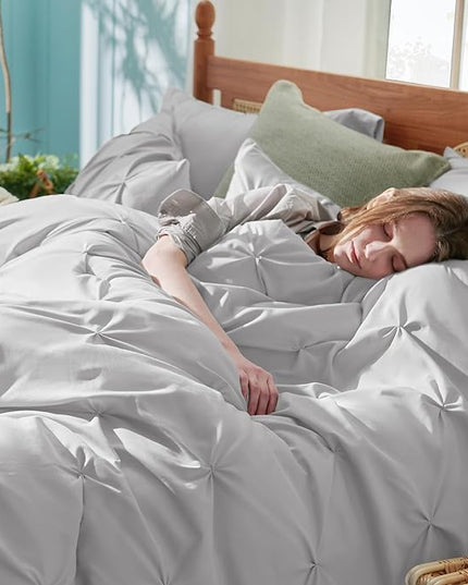 Bedsure Full Size Comforter Sets - Bedding Sets Full 7 Pieces, Bed in a Bag Green Bed Sets with Comforter, Sheets, Pillowcases & Shams, Adult & Kids Bedding - LeafyLoom