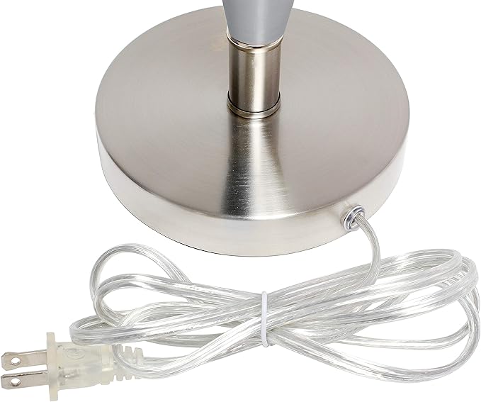 Elegant Designs LT3308-GRY Needle Stick Table Lamp, Gray - LeafyLoom