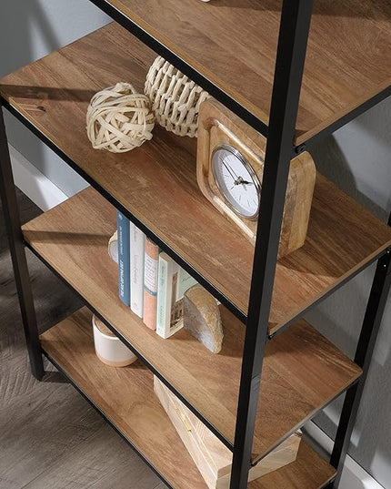 Sauder North Avenue Tall 4-Shelf Bookcase/ Book shelf, Sindoori Mango finish - LeafyLoom