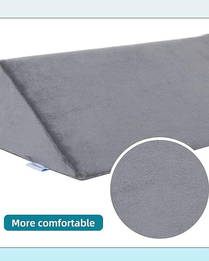 Bed Wedges & Body Positioners for Elderly (3 in 1),40 Degree Triangle Wedges for Bed Positioning,Triangle Pillow for After Surgery, Wedges for Bedsores,Wedge Pillow for Positioning - LeafyLoom