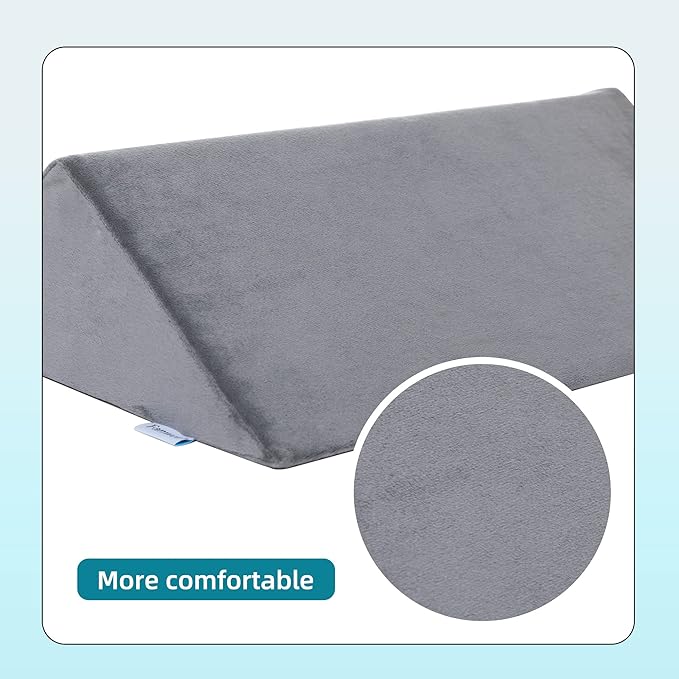 Bed Wedges & Body Positioners for Elderly (3 in 1),40 Degree Triangle Wedges for Bed Positioning,Triangle Pillow for After Surgery, Wedges for Bedsores,Wedge Pillow for Positioning - LeafyLoom