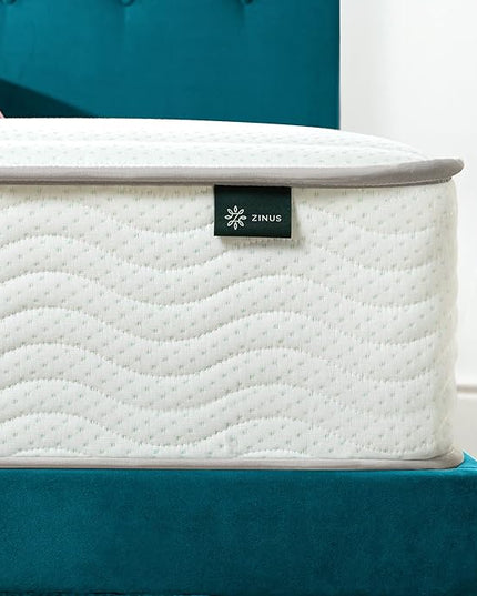 ZINUS 10 Inch Foam and Spring Mattress, Full, CertiPUR-US Certified Foams, Mattress in A Box, White - LeafyLoom