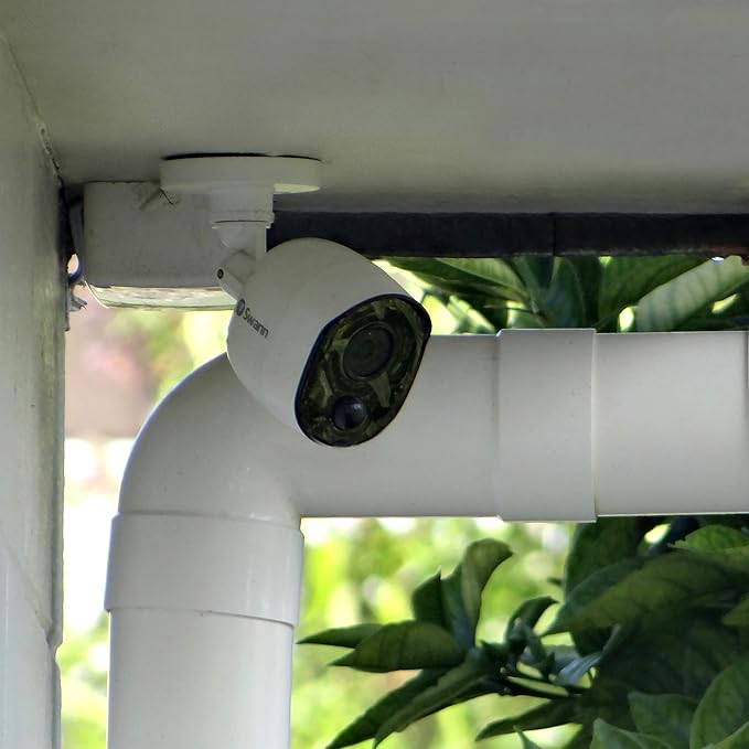 Swann Indoor/Outdoor Home Security Camera, 1080p PIR Bullet Cam, Infrared Night Vision, Thermal Heat Sensing, BNC Wired Add to DVR, SWPRO-1080MSB, 1080p Bullet Security Camera (SWPRO-1080MSB-US) SwannUSA