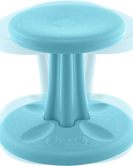 Kore Kids Preschool Wobble Chair - Flexible Seating Stool for Classroom, Preschool, Kindergarten & Elementary School - Age 4-5 yrs, Pale Blue (12in) - LeafyLoom