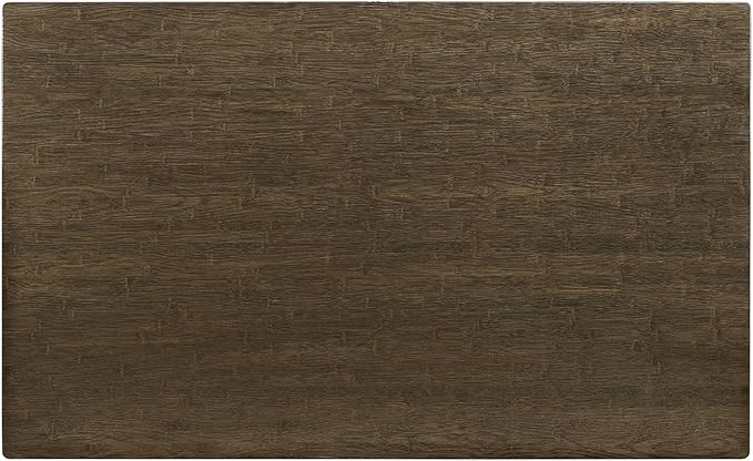 Modway Alacrity 59" Rustic Modern Farmhouse Wood Rectangle Dining Table with Steel Legs in Brown - LeafyLoom
