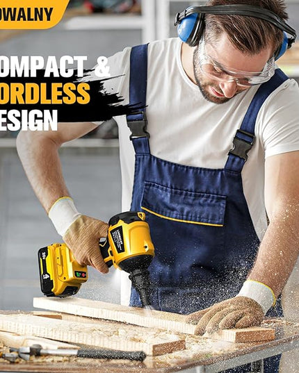 LIVOWALNY Cordless Dust Blower for Dewalt 20V Battery, Leaf Blower Brushless Handheld Blower Sawdust Blower 447 MPH/39 CFM for Garages, Sawmill Room, Workshop Cleaning, Home Improvement (No Battery) - LeafyLoom