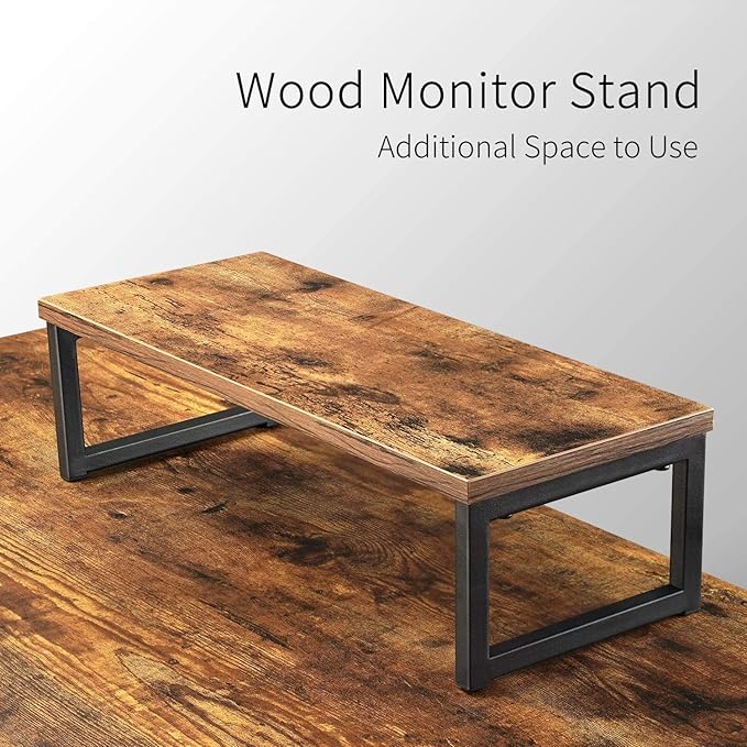 BANTI 59 x 47 inch L-Shaped Desk Computer Corner Desk, Home Office Writing Study Workstation with Small Table, Space Saving, Easy to Assemble, Brown - LeafyLoom