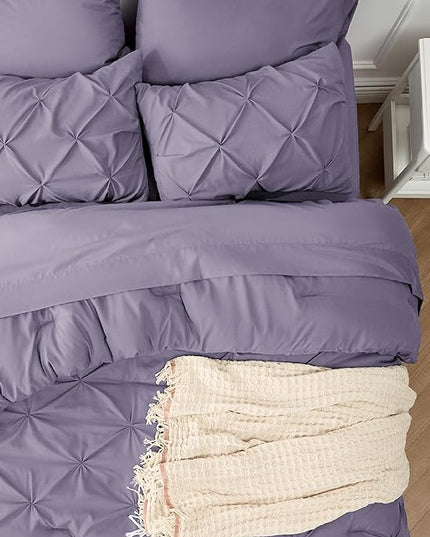 Bedsure Full Size Comforter Sets - Bedding Sets Full 7 Pieces, Bed in a Bag Green Bed Sets with Comforter, Sheets, Pillowcases & Shams, Adult & Kids Bedding - LeafyLoom