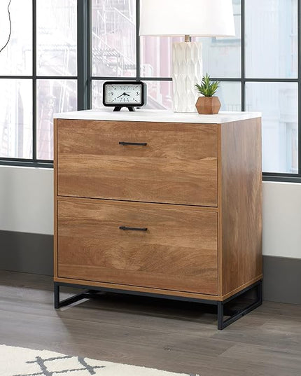 Sauder Tremont Row Lateral File, L: 15.71" x W: 27.95" x H: 29.53", Sindoori Mango - LeafyLoom