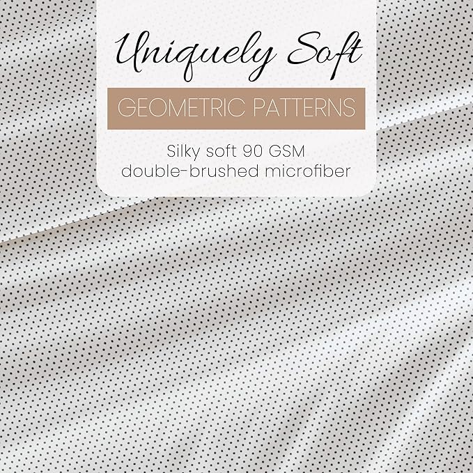 Linen Market 4 Piece California King Bedding Sheet Set (Gray Stippled) - Sleep Better Than Ever with These Ultra-Soft & Cooling Bed Sheets for Your Cal King Size Bed - Deep Pocket Fits 16" Mattress - LeafyLoom