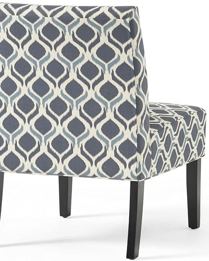 Christopher Knight Home Kassi Fabric Accent Chairs, 2-Pcs Set, Blue / Navy - LeafyLoom