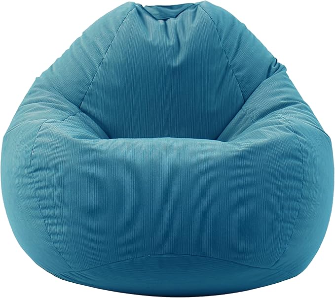 3 Ft Bean Bag Chair Cover (No Filler) Stuffed Animal Storage Bean Bag Cover for Pets Dogs/Cats Bed Corduroy Stuffed for Organizing Plush Toys - LeafyLoom