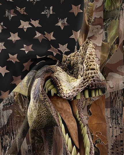 Tailor Shop Dinosaur Boys Comforter Sets Queen Size,Dinosaur Bedding Sets for Kids Teens,Camo Comforter Sets American Flag Comforter Sets with 1 Comforter 2 Pillowcase… - LeafyLoom