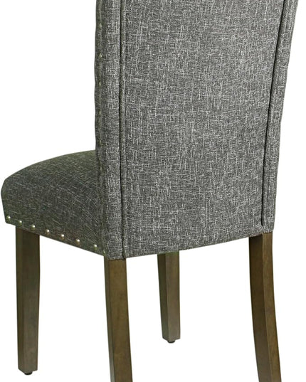 HomePop Classic Parsons Dining Chairs, Set of 2, Gray(Set of 2) - LeafyLoom