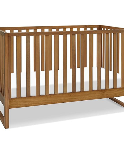 Davinci Hunter 3-in-1 Convertible Crib, Chestnut, Easy Assemble, Greenguard Gold Certified - LeafyLoom