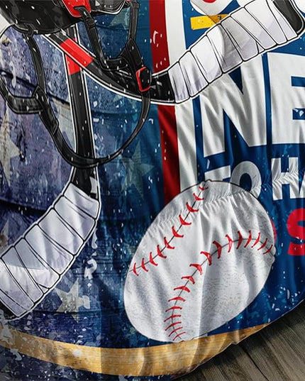 Axolotl Sports Comforter Set Full Size,Sports Theme Comforter Set Football Baseball Bedding Set,Sports Bedding Set 3D Soccer Comforter Set Basketball Bedding for Kids Boys Teens,1 Quilt 2 Pillowcases - LeafyLoom