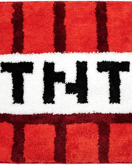 Jay Franco Minecraft Creeper TNT Tufted Polyester Bath Rug, Kids Bath (Official Minecraft Product) - LeafyLoom