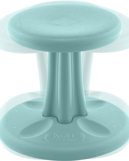 Kore Kids Preschool Wobble Chair - Flexible Seating Stool for Classroom, Preschool, Kindergarten & Elementary School - Age 4-5 yrs, Teal (12in) - LeafyLoom