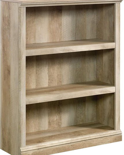 Sauder Miscellaneous Storage 3-Shelf Bookcase/ Book Shelf, Lintel Oak finish - LeafyLoom