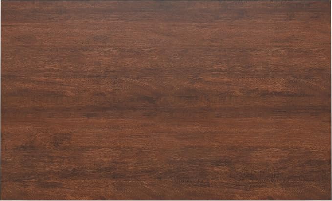 SIMPLIHOME Hunter SOLID MANGO WOOD and Metal Rectangle Industrial Table for The Dining Room, 66 inch, Umber Brown - LeafyLoom