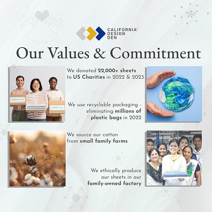 California Design Den Lodge Sheets Printed Set, Full Size Sheets Set Cotton, 400 Thread Count, 100% Cotton Sateen 4 Pc Deep Pocket Full Sheets & Pillowcase Set - Lodge Camp - LeafyLoom