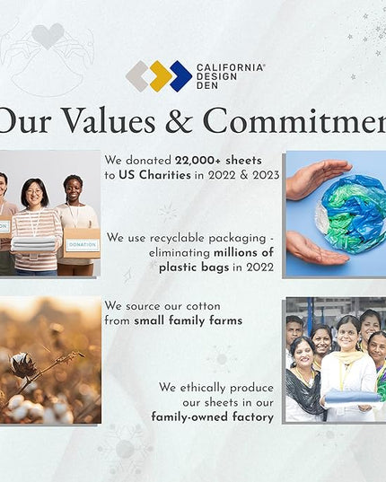 California Design Den Beige Twin XL Sheets Set, 400 Thread Count 100% Cotton Sateen - Soft, Breathable & Cooling Beige Sheet, 3-Pc Deep Pocket Bed Sheets - Beige - LeafyLoom