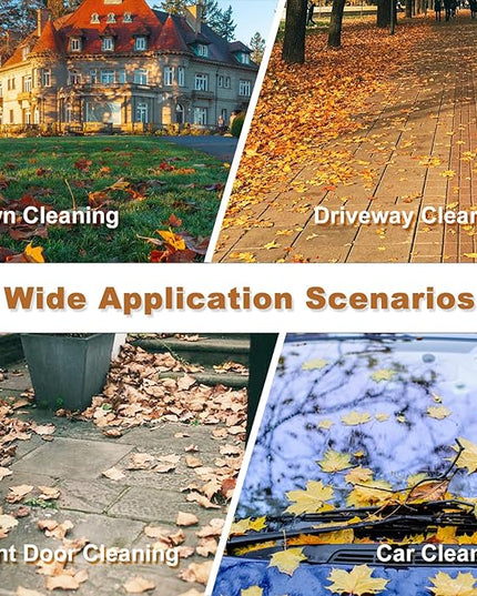 Cordless Leaf Blower - 320CFM 208MPH 21V Electric Handheld Leaf Blower with 5.2Ah Battery and Charger, 6 Variable Speed Leaf Sweeper for Leaves, Snow Debris, Dust, Yard Cleaning (Yellow) - LeafyLoom