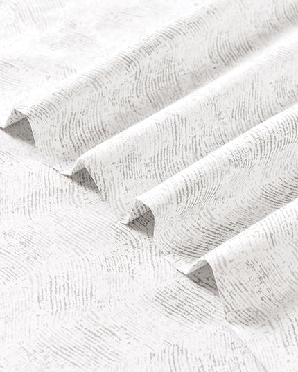 Elegant Comfort Softest and Coziest 6-Piece Sheet Set - 1500 Premium Hotel Quality Microfiber - Deep Pocket, Wrinkle Resistant 6-Piece Wave Pattern Bed Sheet Set, Twin, Wave Beige - LeafyLoom