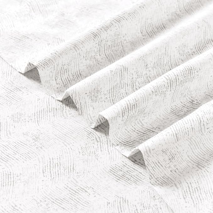 Elegant Comfort Softest and Coziest 6-Piece Sheet Set - 1500 Premium Hotel Quality Microfiber - Deep Pocket, Wrinkle Resistant 6-Piece Wave Pattern Bed Sheet Set, Twin, Wave Beige - LeafyLoom