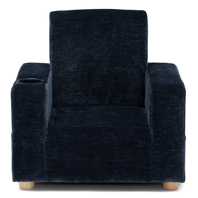 GAP GapKids Upholstered Chair, Navy - LeafyLoom