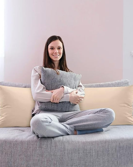 Utopia Bedding Full Body Pillow for Adults (Beige, 20 x 54 Inch), Long Pillow for Sleeping, Large Pillow Insert for Side Sleepers - LeafyLoom
