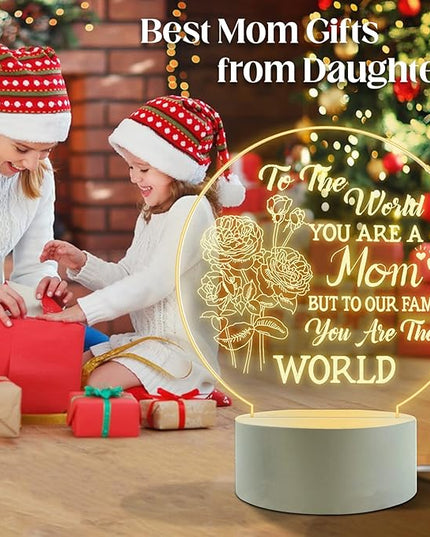 Mother's Gift-Best Mom Birthday Gifts from Daughter Son，Mom Birthday Gifts Night Light，Room Decoration Mom's Gifts - LeafyLoom