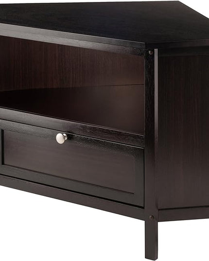 Winsome Corner TV Stand, Screens up to 27", Espresso (92634) - LeafyLoom